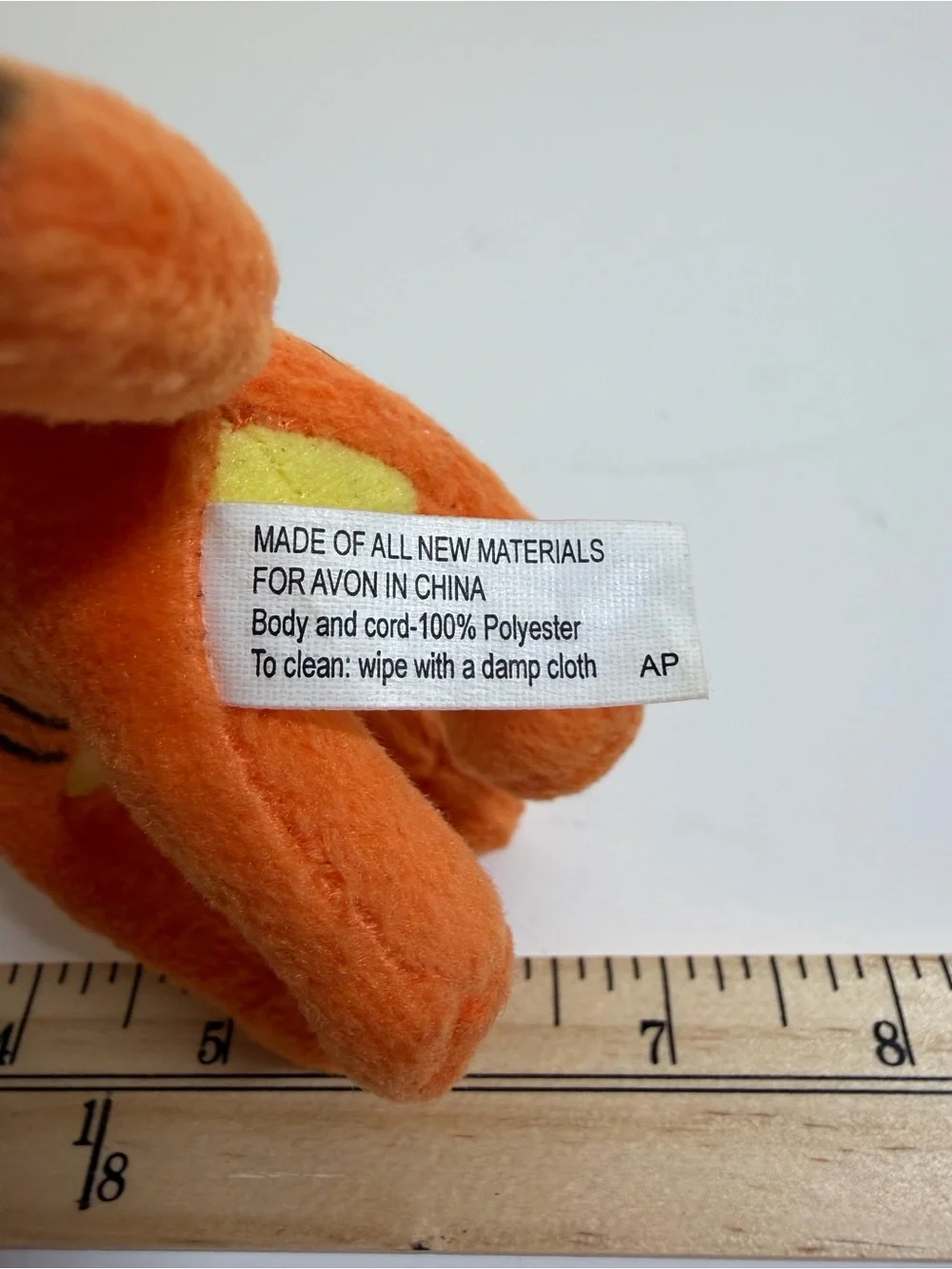 Avon Orange Tigger Plush Character ornament. Vintage